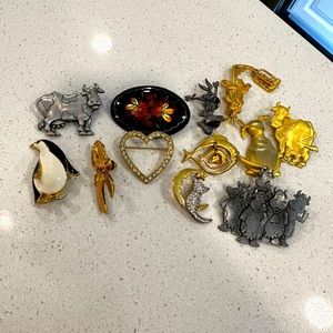 Lot of pins - various styles